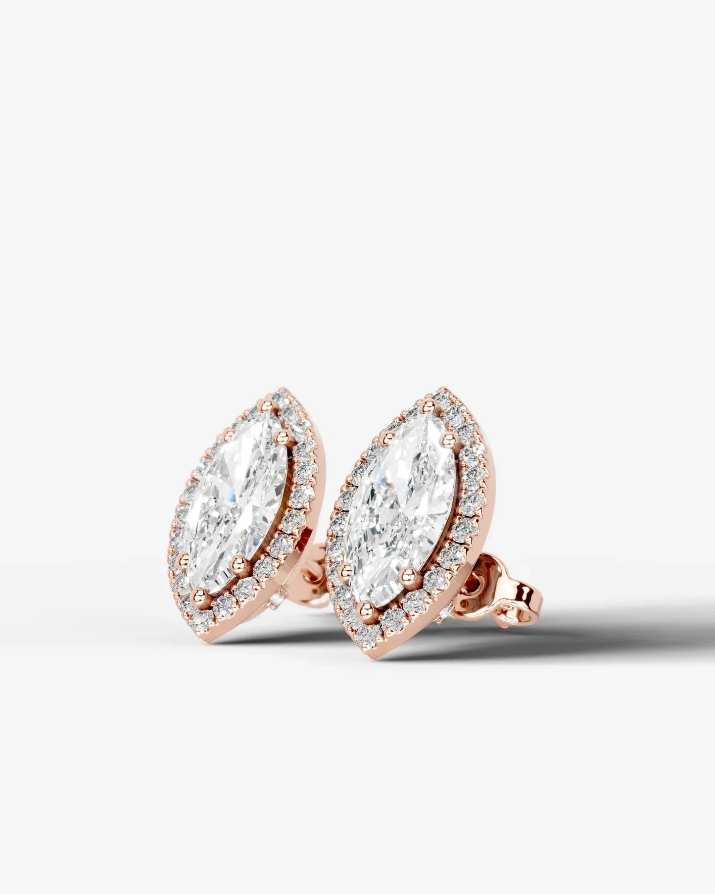 Ophelia Lab Grown Diamond Earrings Marquise - Platinum