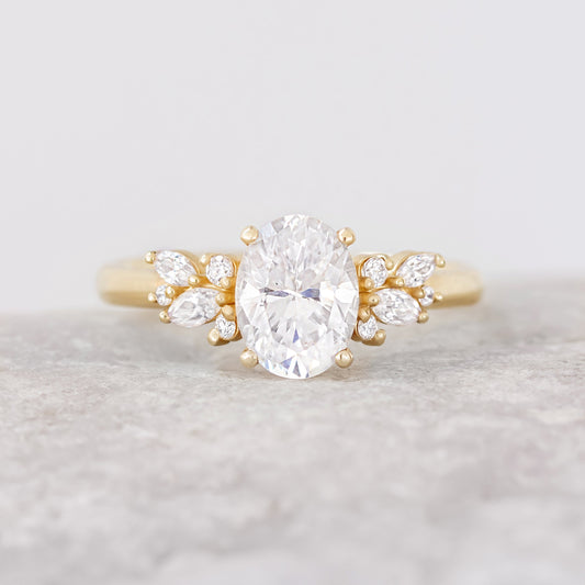 Blythe ~ Brilliant Cut Cluster Ring