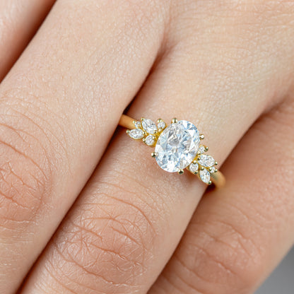 Blythe ~ Brilliant Cut Cluster Ring