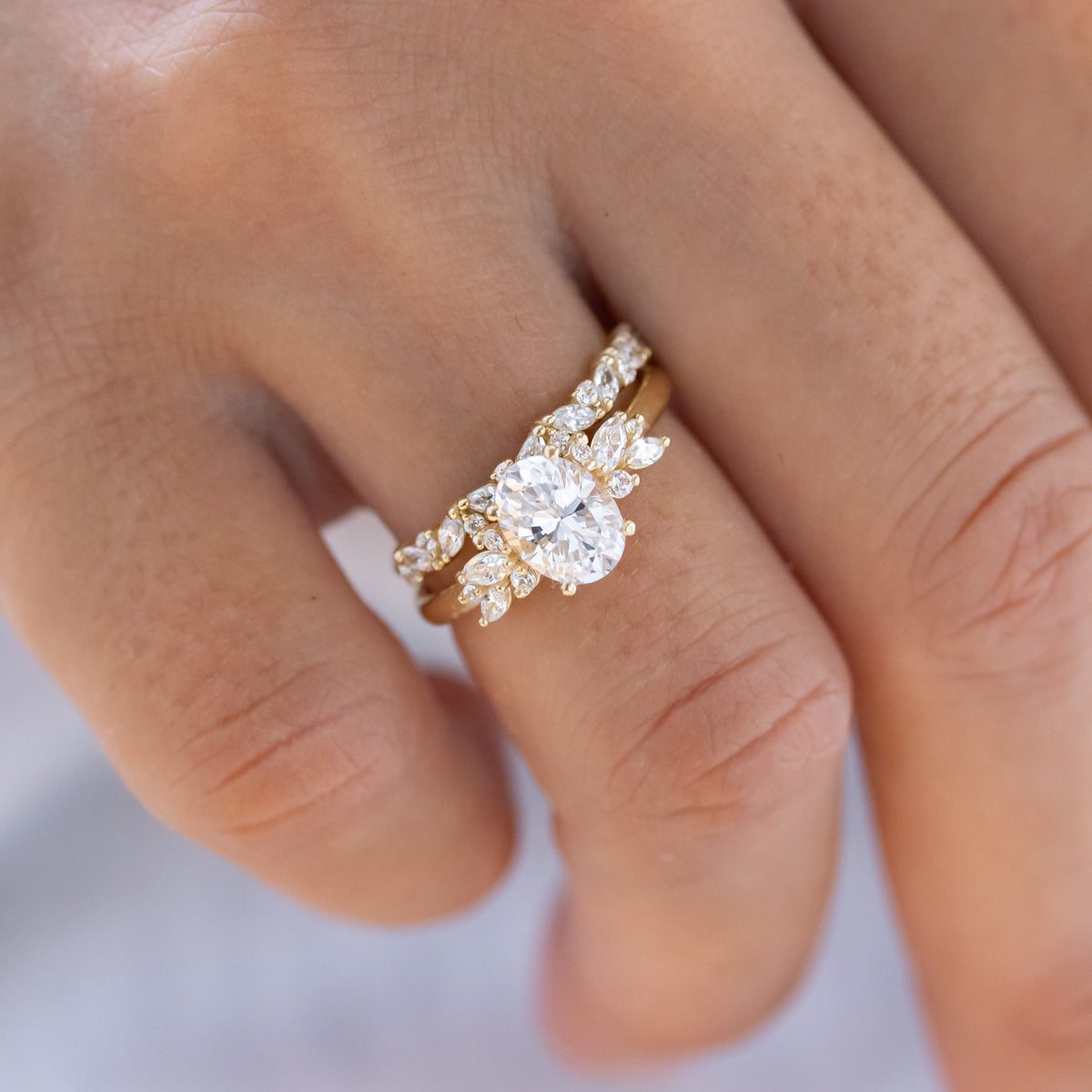 Blythe ~ Brilliant Cut Cluster Ring