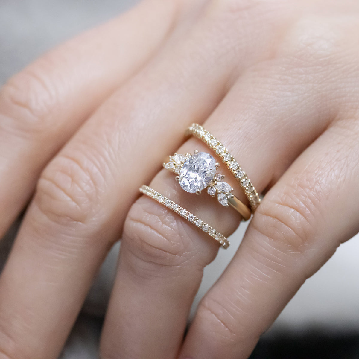 Blythe ~ Brilliant Cut Cluster Ring