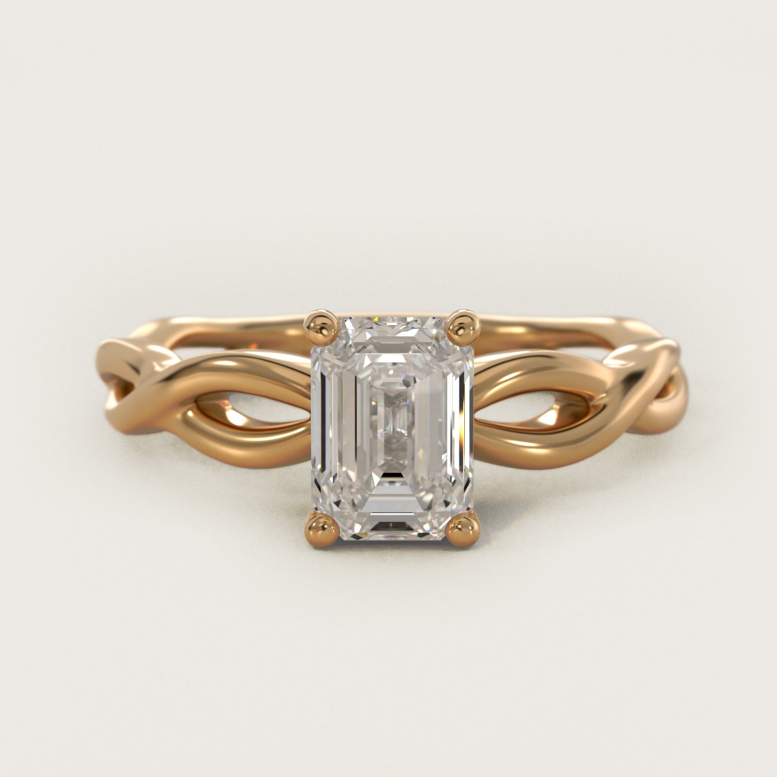 Infinity Solitaire Engagement Ring In 18k Yellow Gold By James Allen - Emerald Center