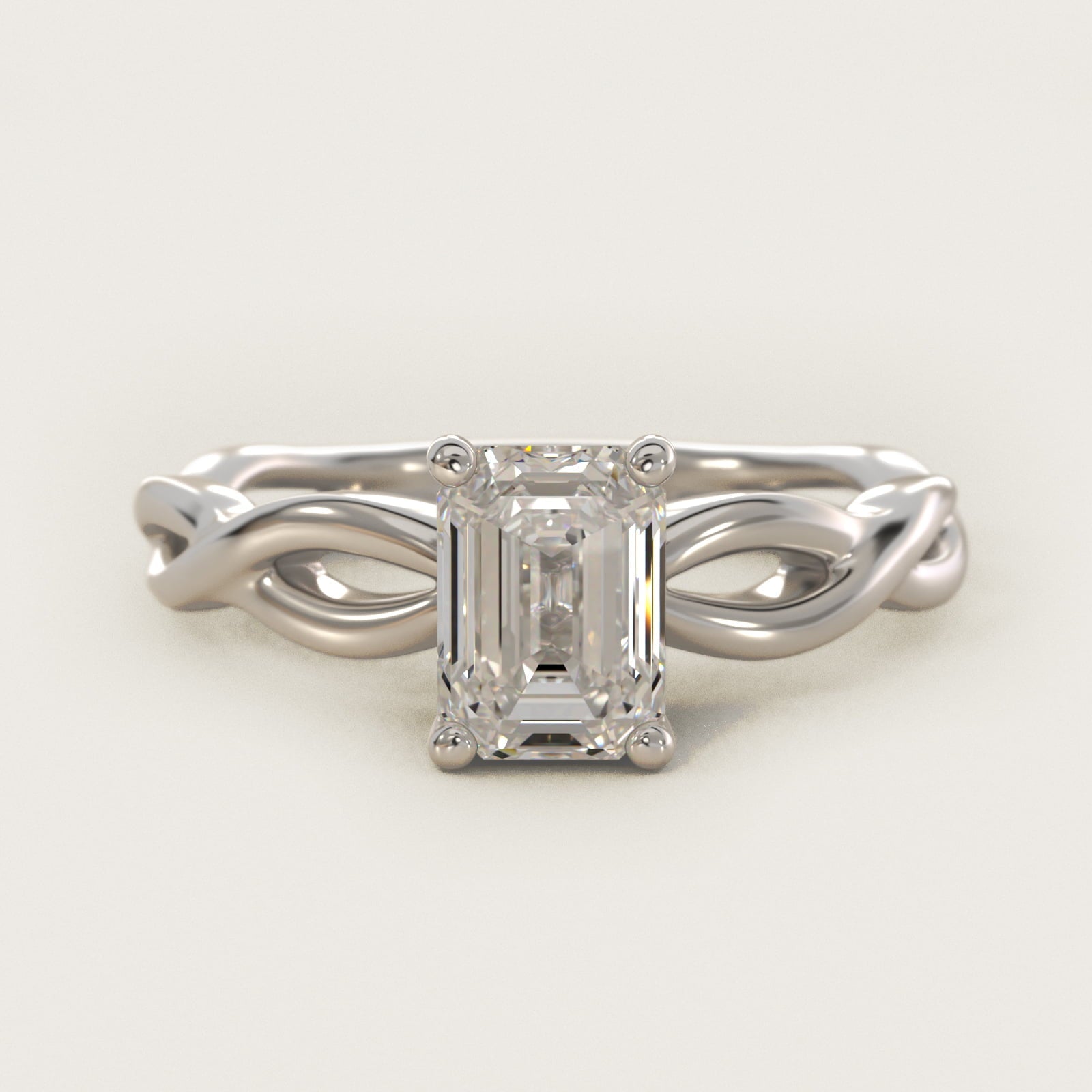 Infinity Solitaire Engagement Ring In Platinum By James Allen - Emerald Center