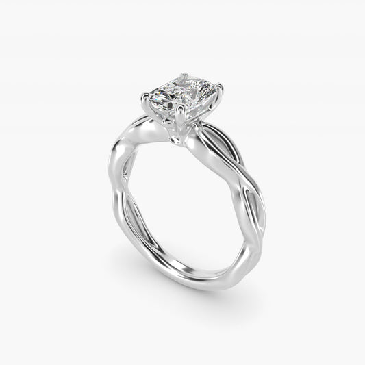 Infinity Solitaire Engagement Ring In Platinum By James Allen - Radiant Center