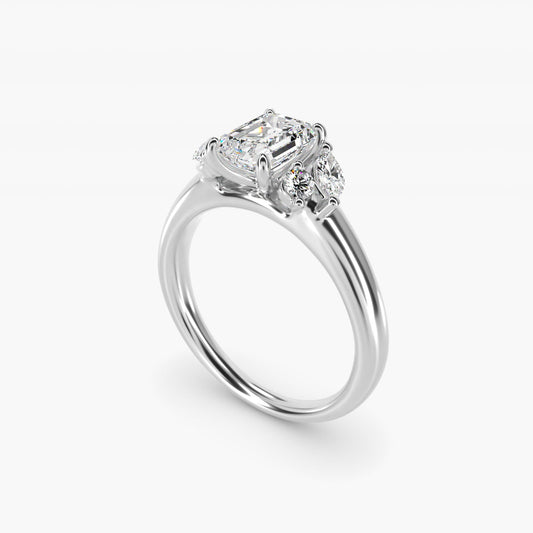 J'adore Le Jardin Diamond Engagement Ring in Platinum (1/5 ct. tw.) - Emerald Center
