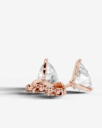 Jamie Lab Grown Diamond Earrings Pear - Rose Gold