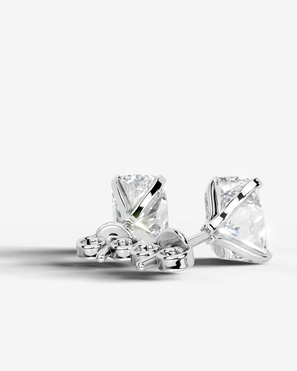 Jamie Lab Grown Diamond Earrings Elongated Cushion - White Gold