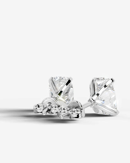 Jamie Lab Grown Diamond Earrings Elongated Cushion - White Gold