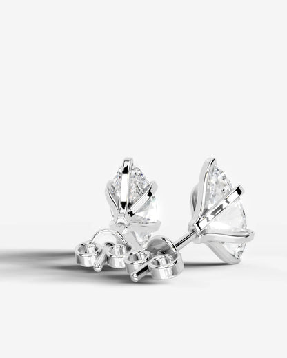 Jamie Lab Grown Diamond Earrings Marquise - Platinum