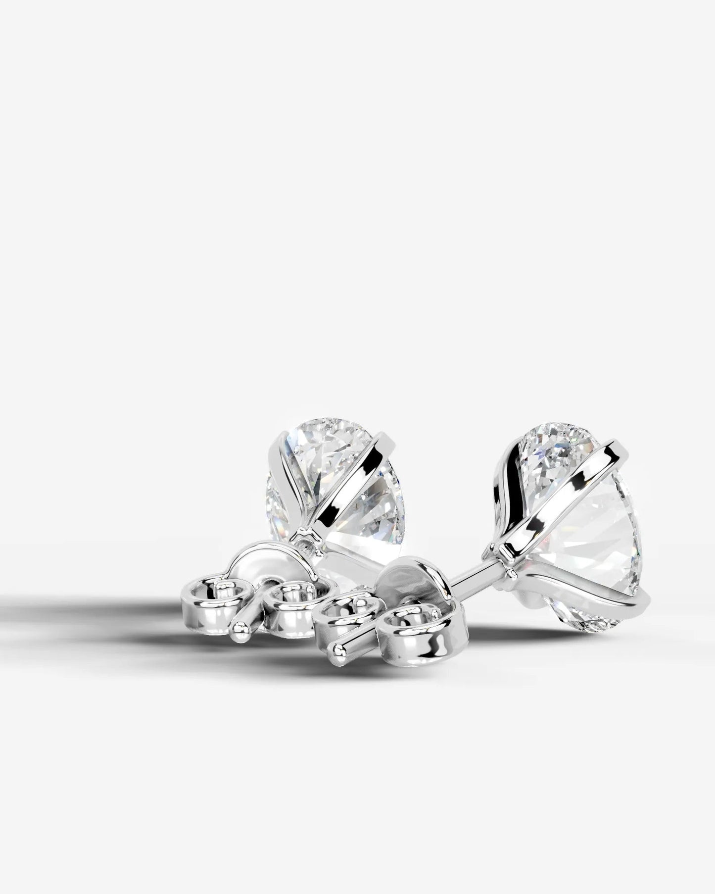 Jamie Lab Grown Diamond Earrings Oval - Platinum