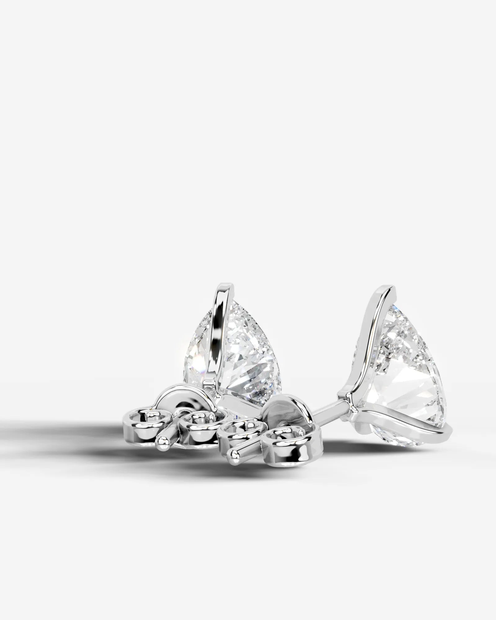 Jamie Lab Grown Diamond Earrings Pear - Platinum