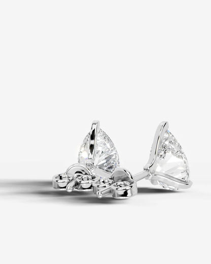 Jamie Lab Grown Diamond Earrings Pear - White Gold