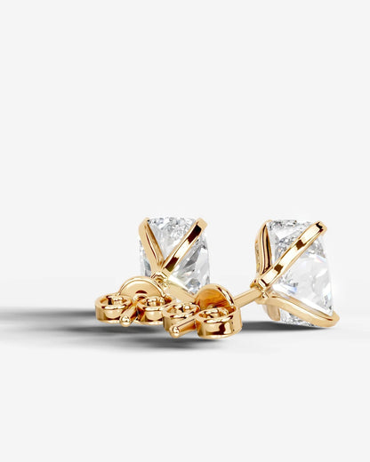 Jamie Lab Grown Diamond Earrings Elongated Cushion - Yellow Gold