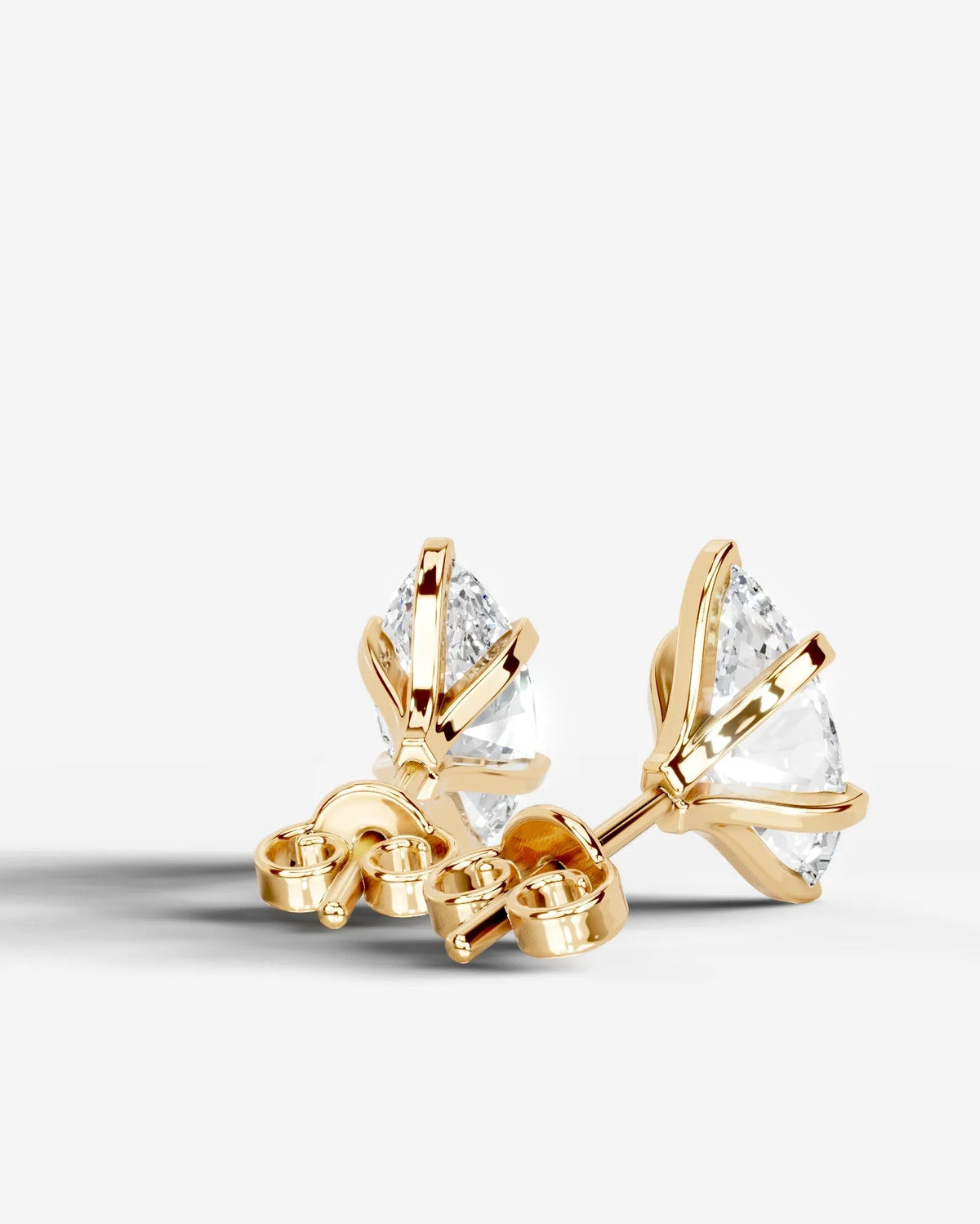 Jamie Lab Grown Diamond Earrings Marquise - Yellow Gold