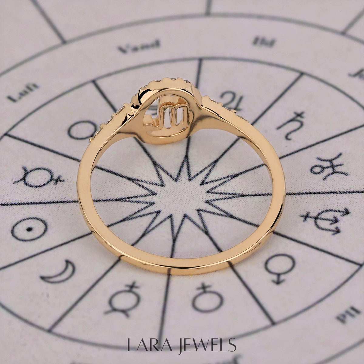 Lab grown diamond engagement ring in Yellow Gold Finish, available in Silver. IGI certified, ethically sourced, handcrafted at Lara Jewels.