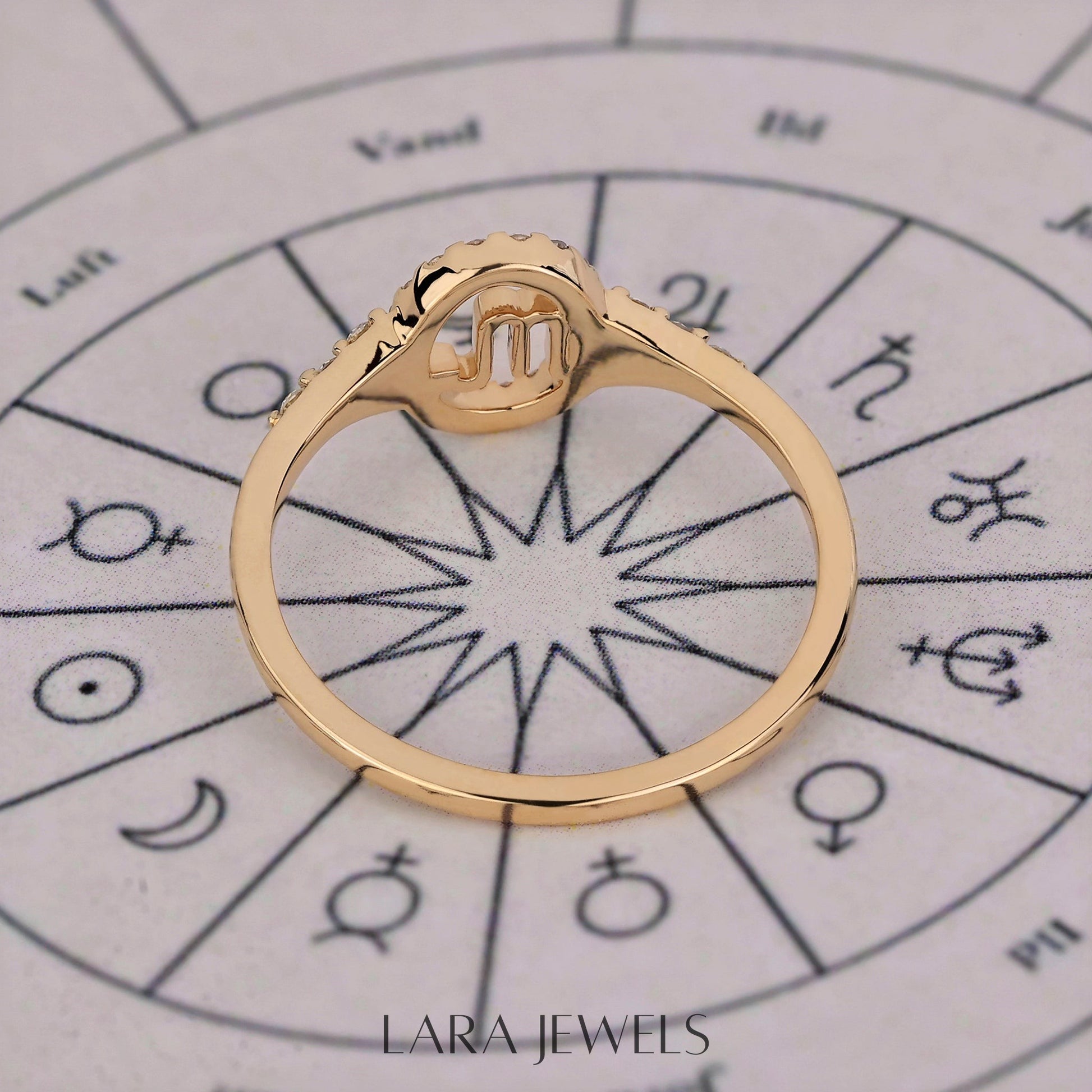 Lab grown diamond engagement ring in Yellow Gold Finish, available in Silver. IGI certified, ethically sourced, handcrafted at Lara Jewels.