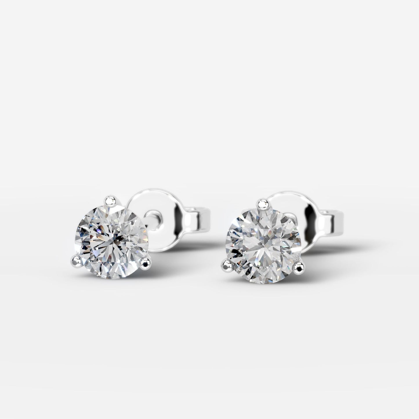 Linda Lab Grown Diamond Earrings Asscher - White Gold