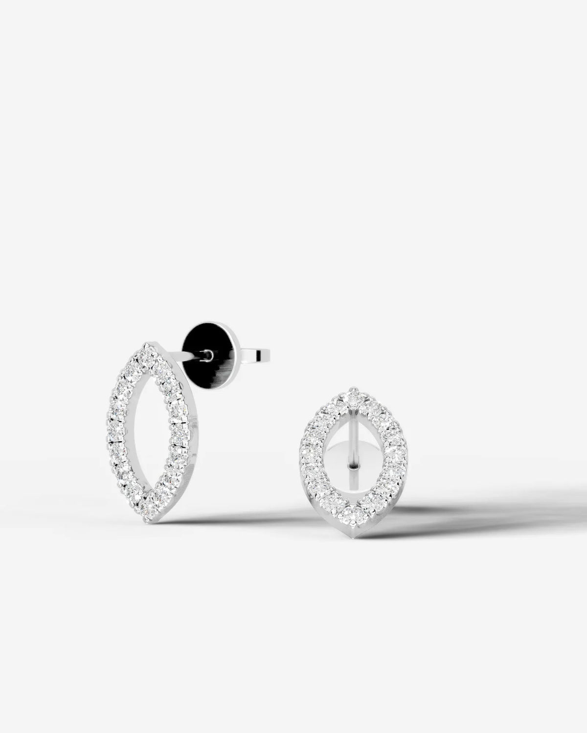 Linda Lab Grown Diamond Earrings Marquise - White Gold