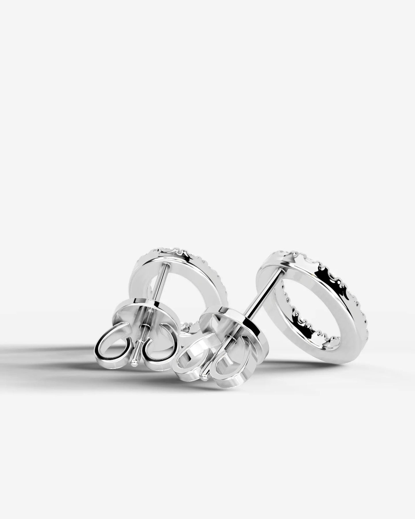 Linda Lab Grown Diamond Earrings Oval - White Gold