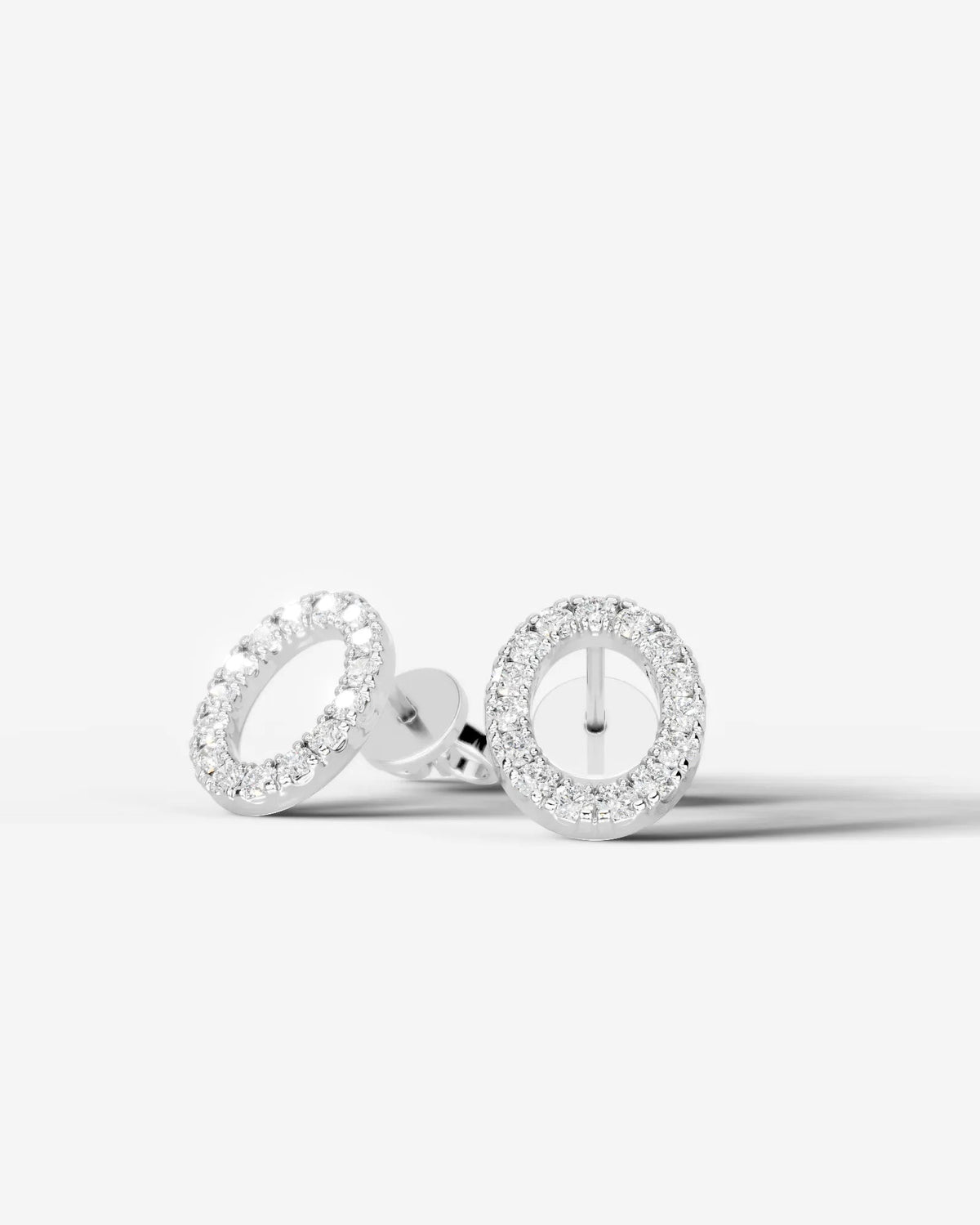 Linda Lab Grown Diamond Earrings Oval - Platinum