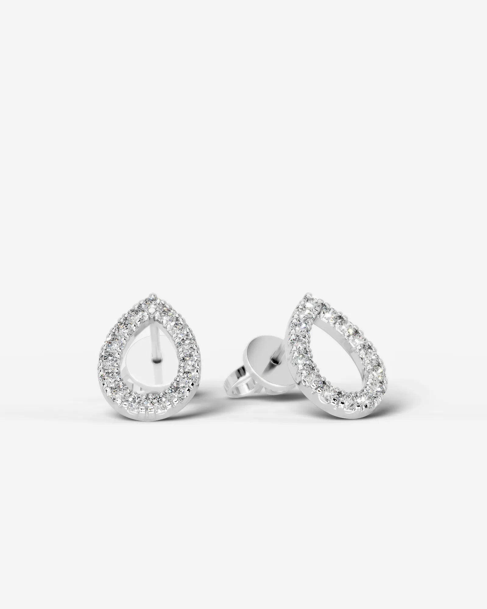 Linda Lab Grown Diamond Earrings Pear - Platinum