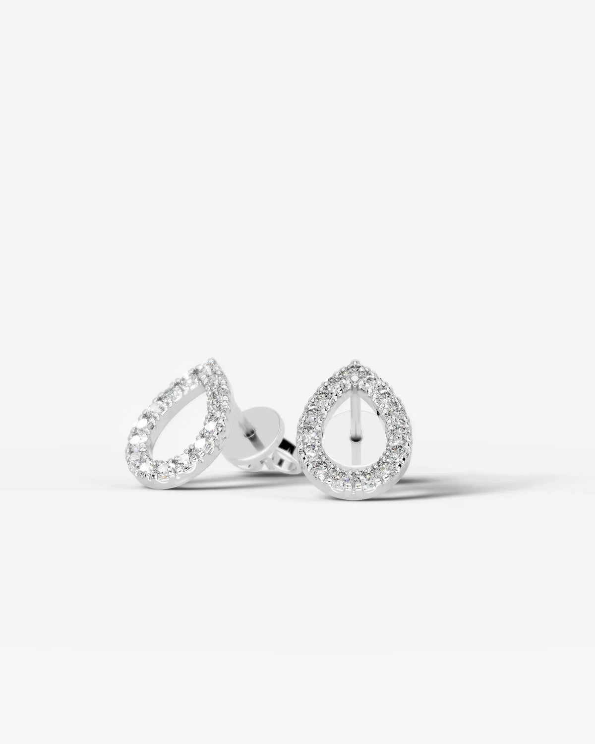 Linda Lab Grown Diamond Earrings Pear - White Gold