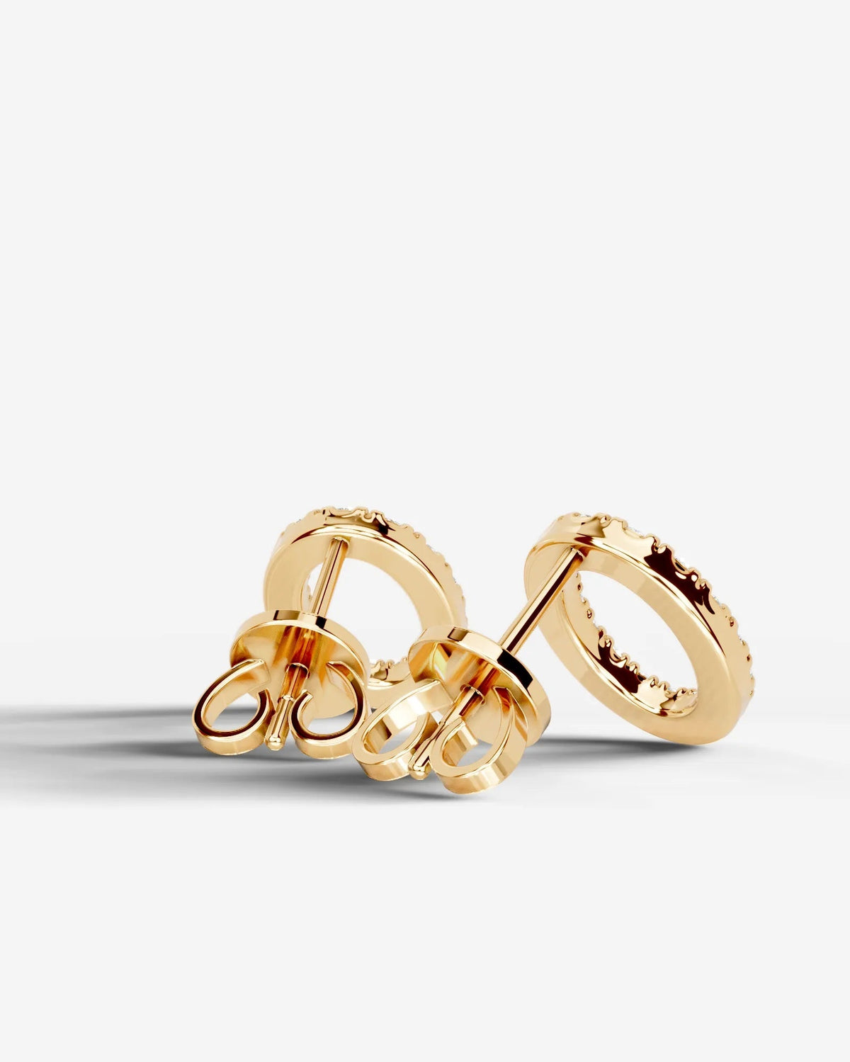 Linda Lab Grown Diamond Earrings Oval - Yellow Gold