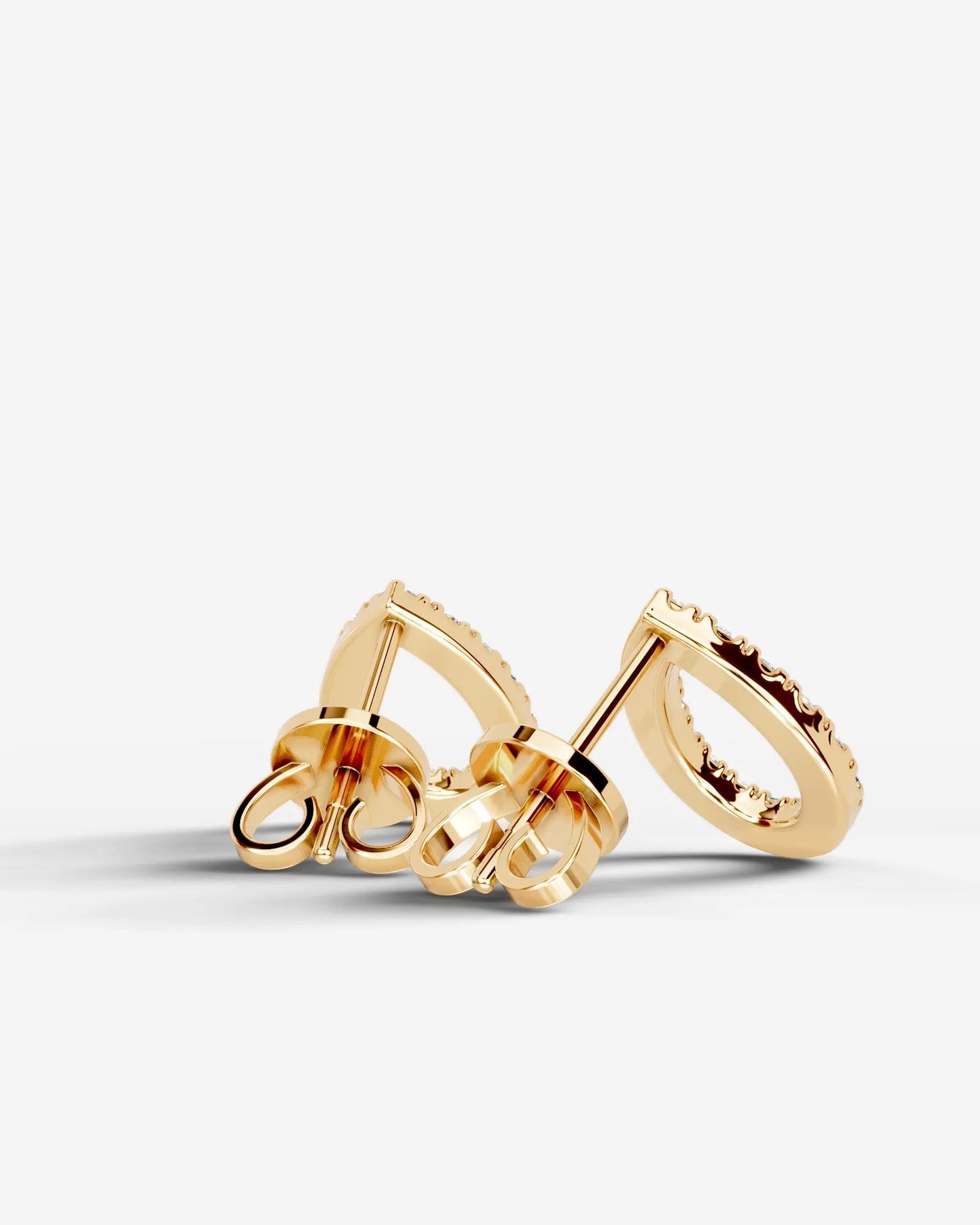 Linda Lab Grown Diamond Earrings Pear - Yellow Gold