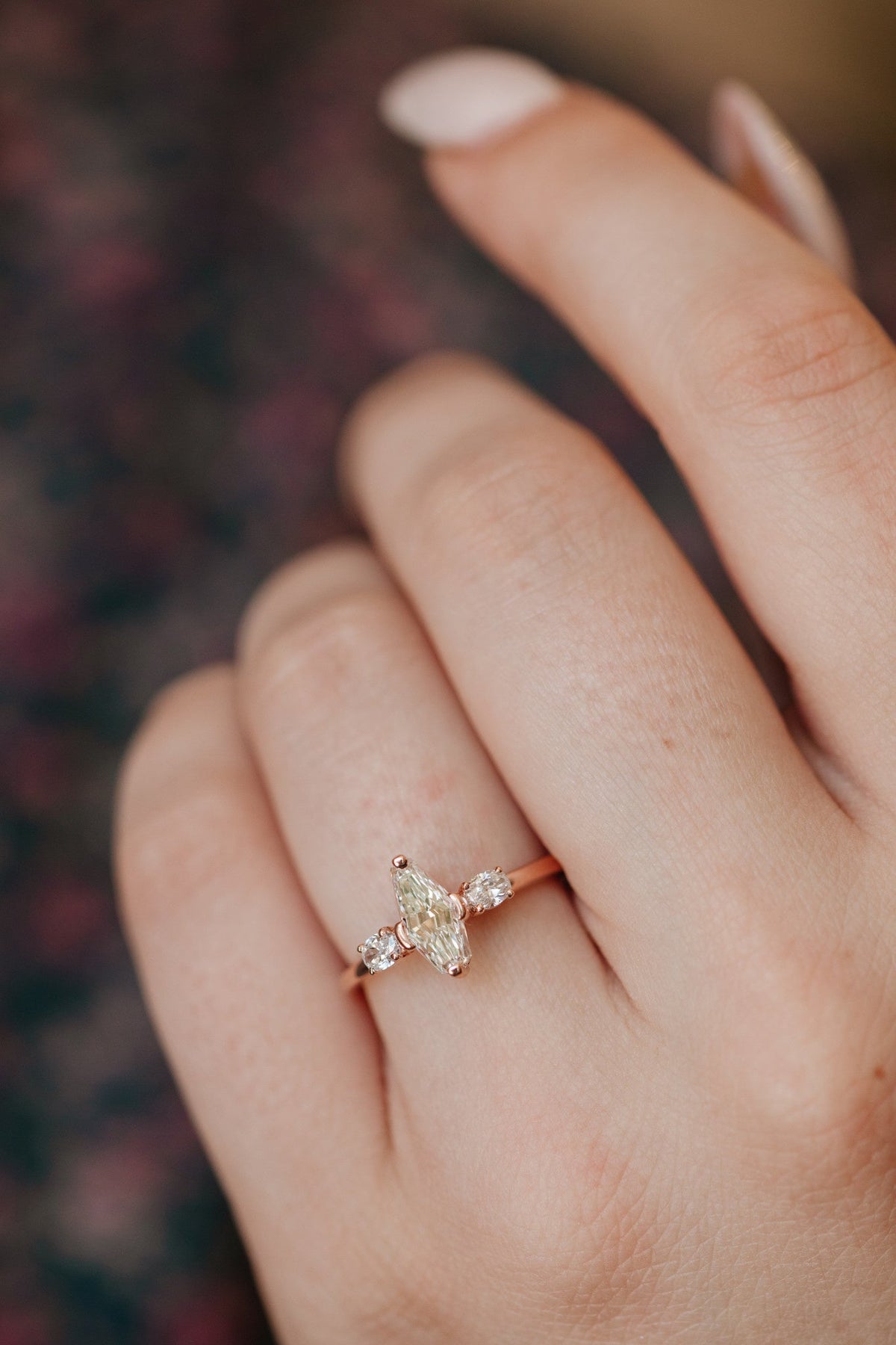 The Ruth Modified Kite Shape Ring