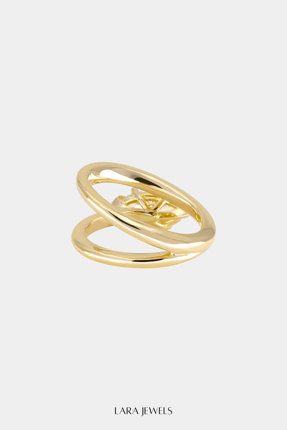 Natasha East West Marquise Diamond Wrap Ring 18K Gold - Lifestyle