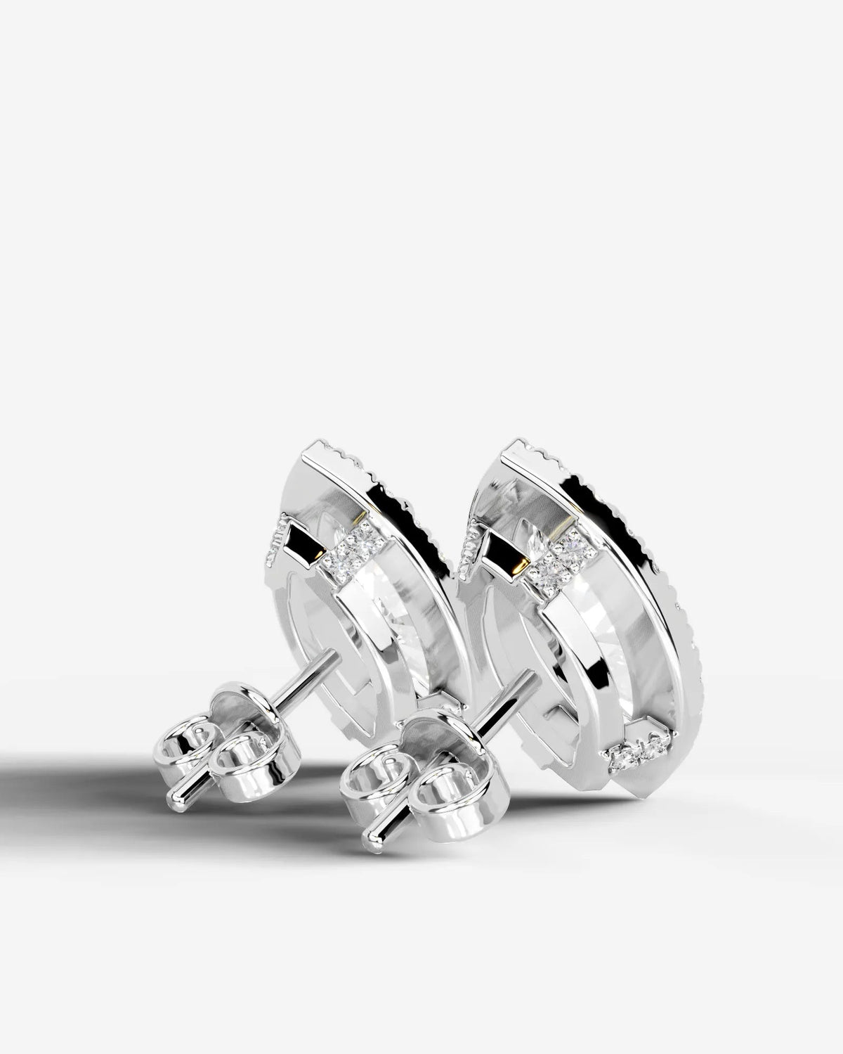Ophelia Lab Grown Diamond Earrings Marquise - White Gold