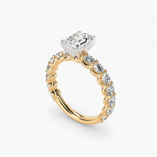 Selene Diamond Engagement Ring in 14k Yellow Gold (1 1/3 ct. tw.) - Emerald Center