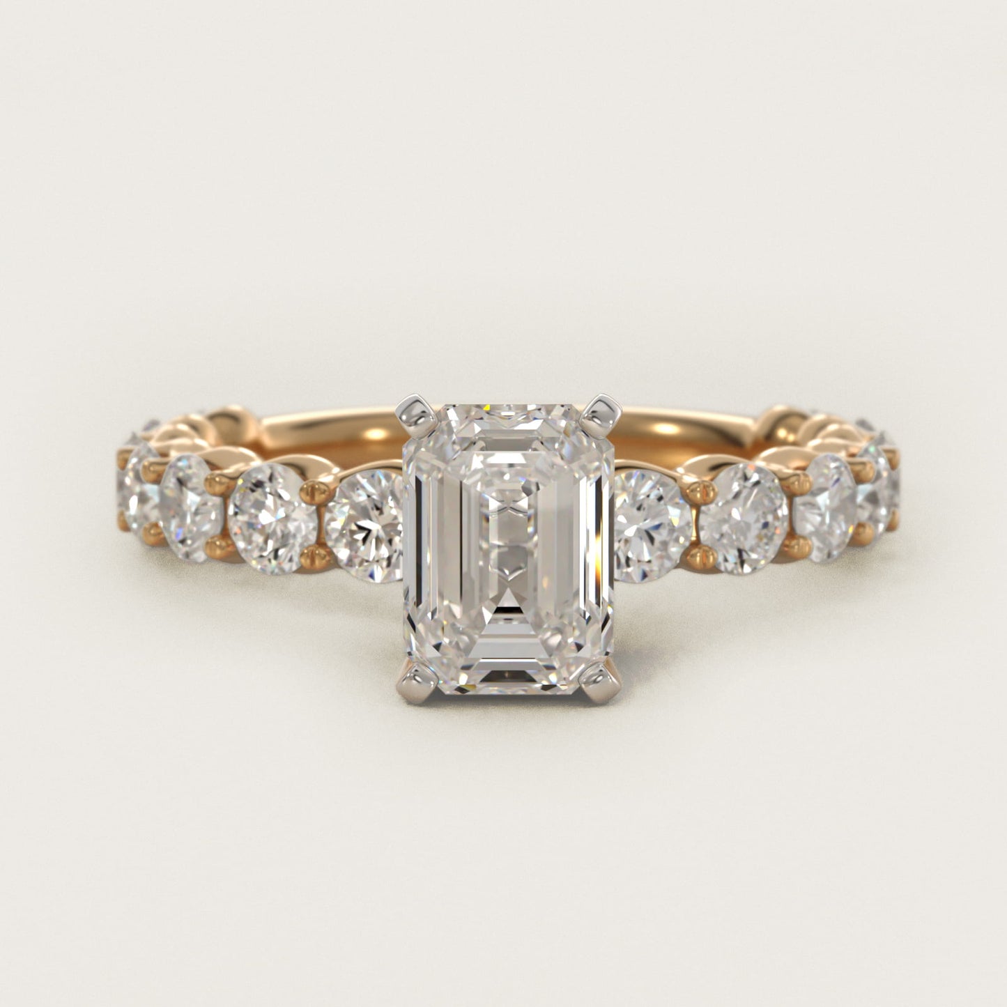 Selene Diamond Engagement Ring in 18k Yellow Gold (1 1/3 ct. tw.) - Emerald Center