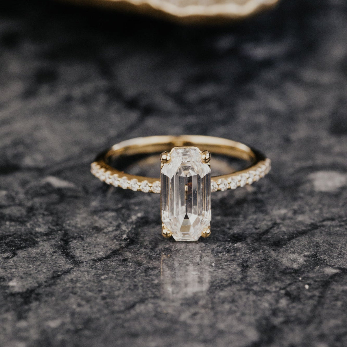 The Jenna Octagon Step Cut Lab Grown Diamond Ring