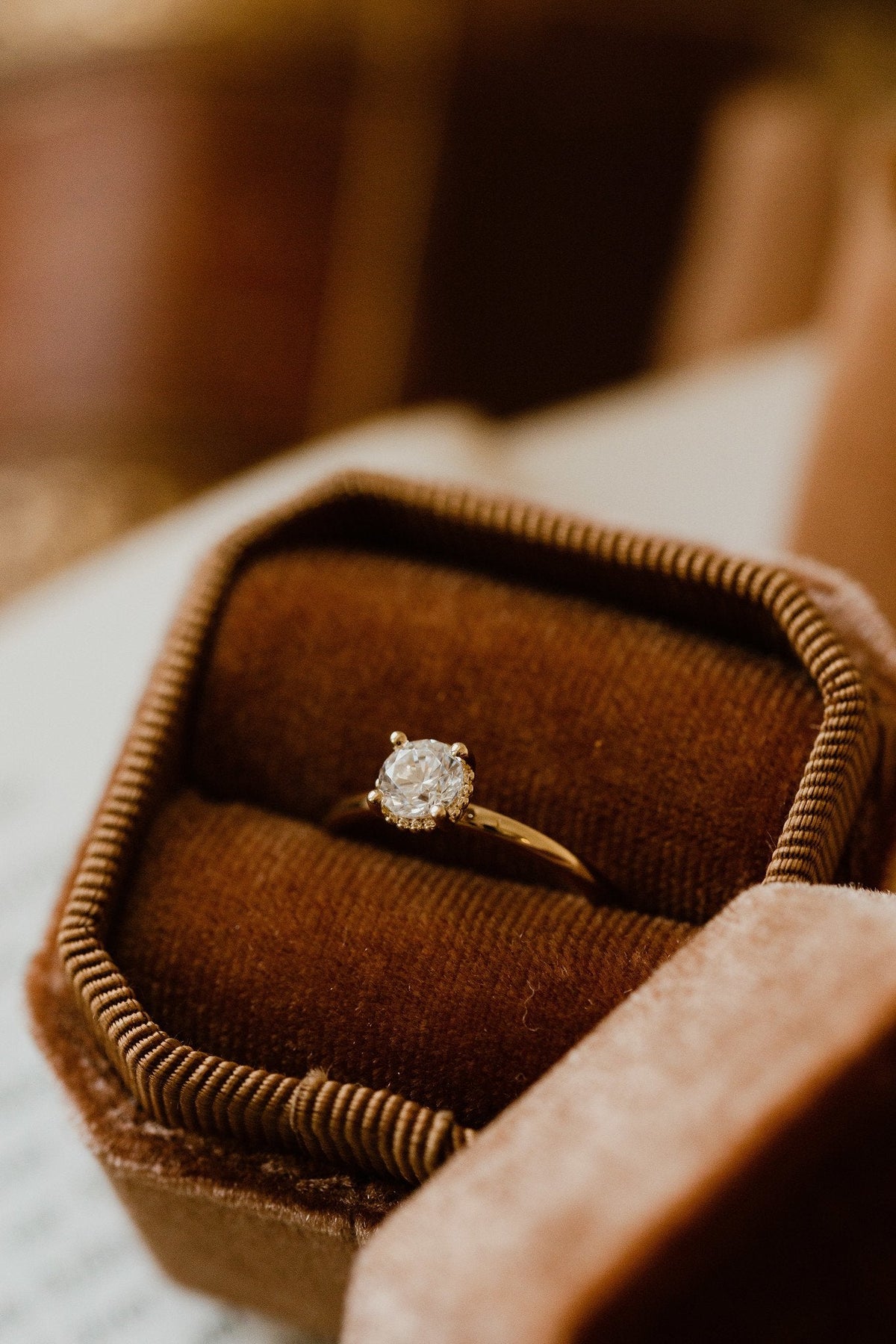 The Mini Charlotte Round Solitaire
