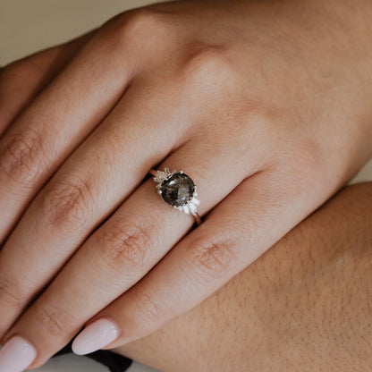 The Aquila Cushion Galaxy Diamond Ring