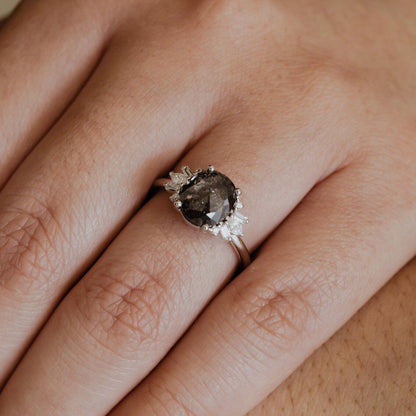 The Aquila Cushion Galaxy Diamond Ring