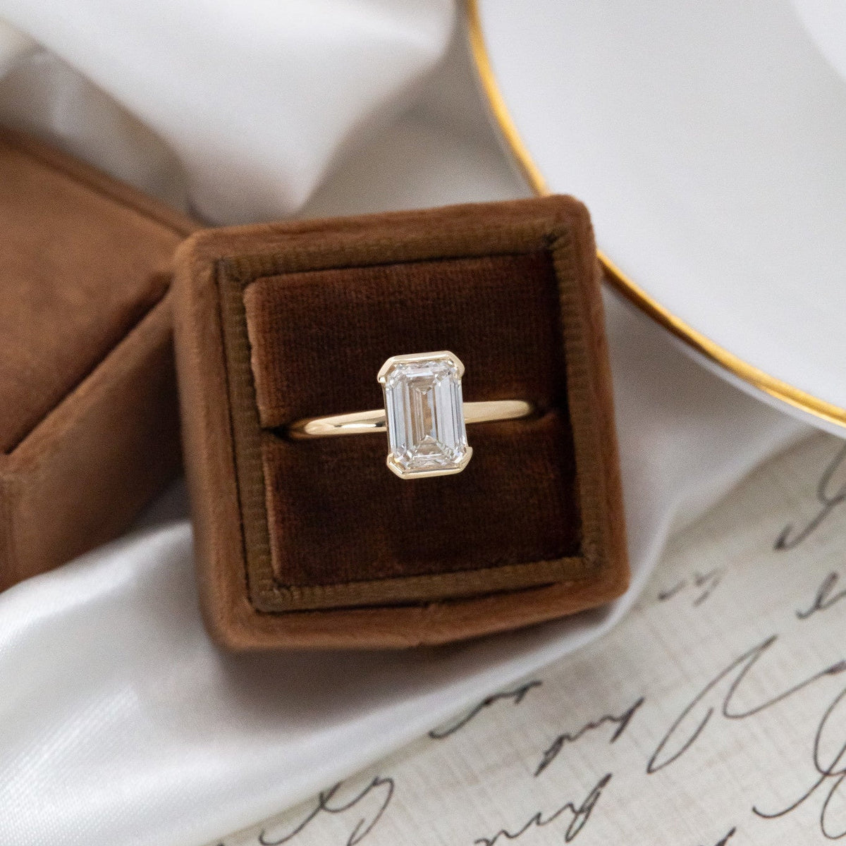 The Zadie Emerald Cut Solitaire
