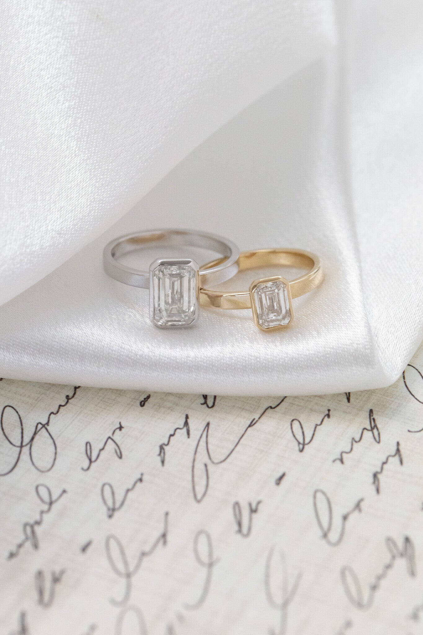 The Elena Emerald Cut Solitaire