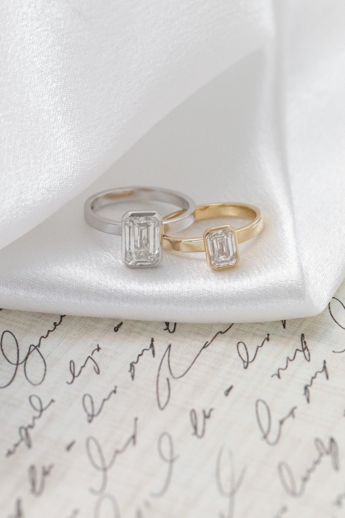 The Elena Emerald Cut Solitaire