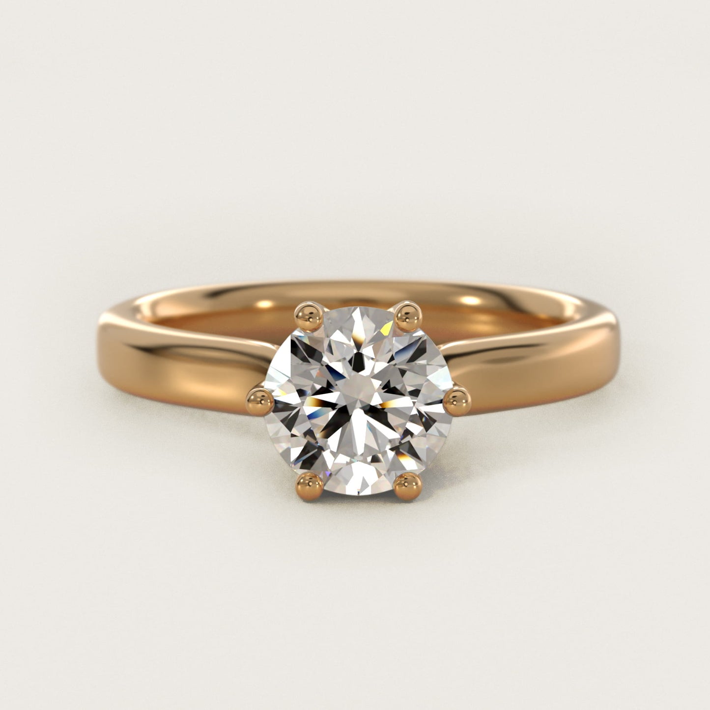 Solitaire Engagement Ring With Intricate Basket In 14K Yellow Gold By James Allen - Round Center
