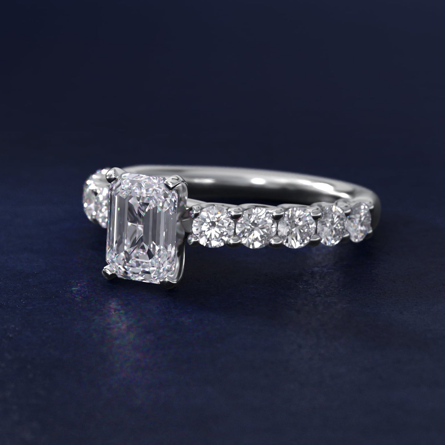 Tessere Diamond Engagement Ring in Platinum (5/8 ct. tw.) - Emerald Center