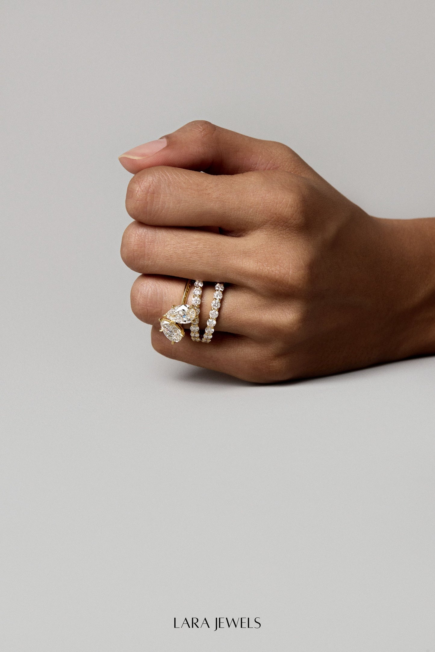 Toi Et Moi Ring 18K Gold - Side view