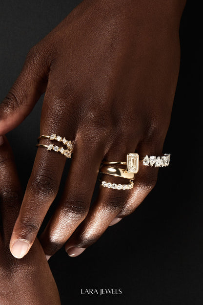 Verona Diamond Band 18K Yellow Gold - Detail