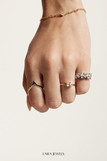 Verona Diamond Band 18K Yellow Gold - Detail