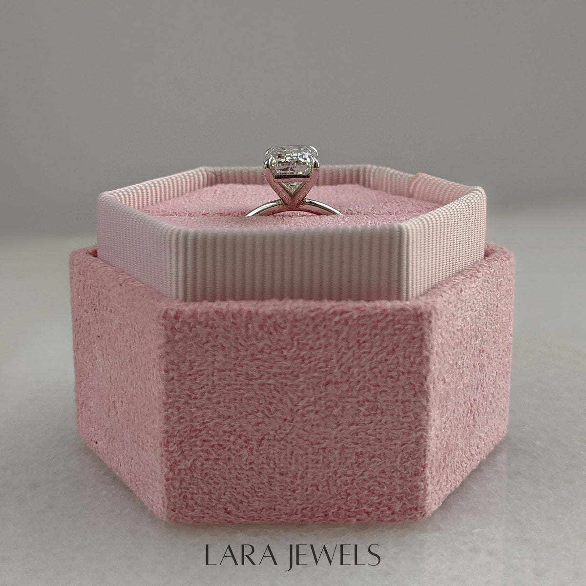 1.50-3.50 CT Emerald Lab Grown Diamond Solitaire Engagement Ring