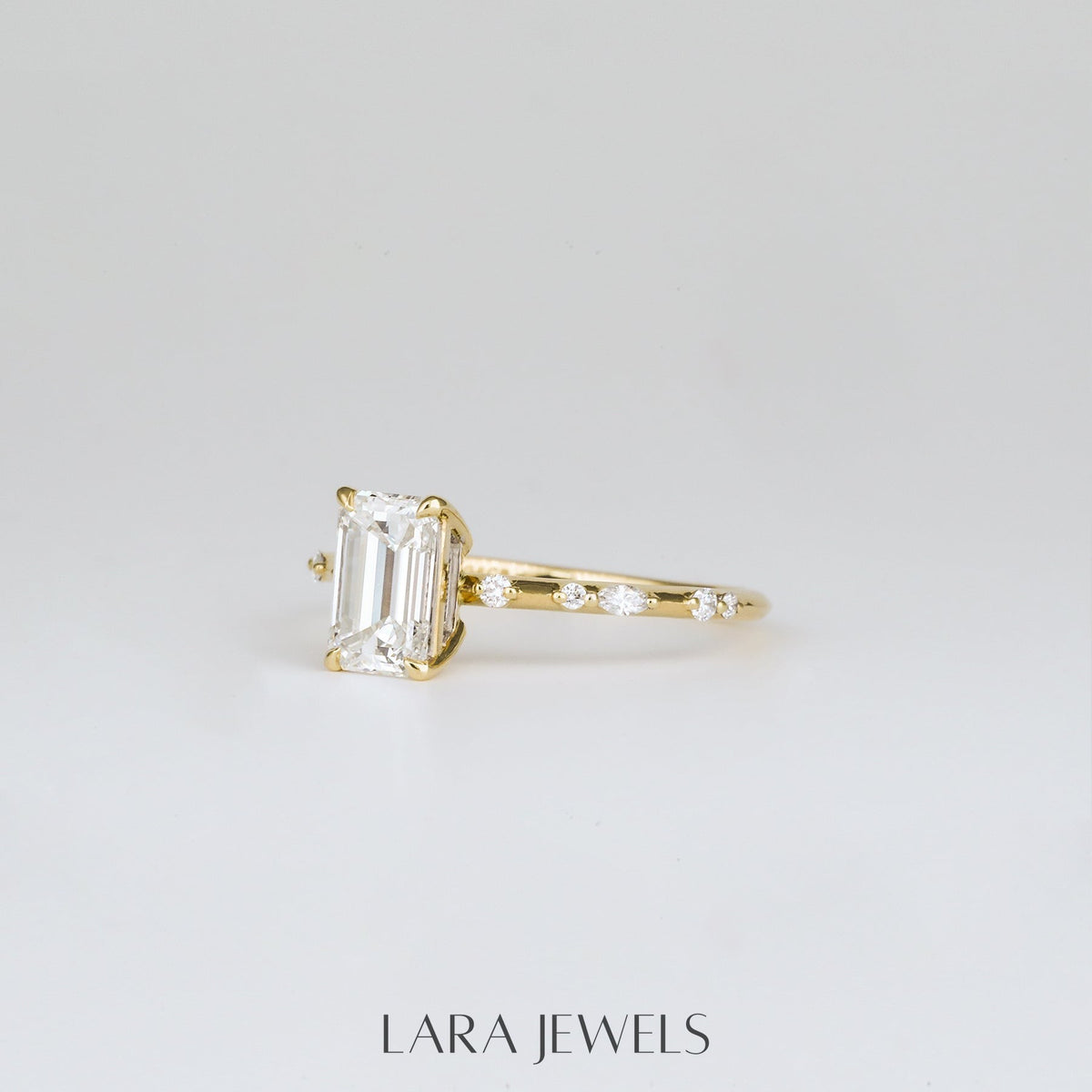 2.0 CT Emerald Lab Grown Diamond Dainty Engagement Ring- Specially Reserved for Bree