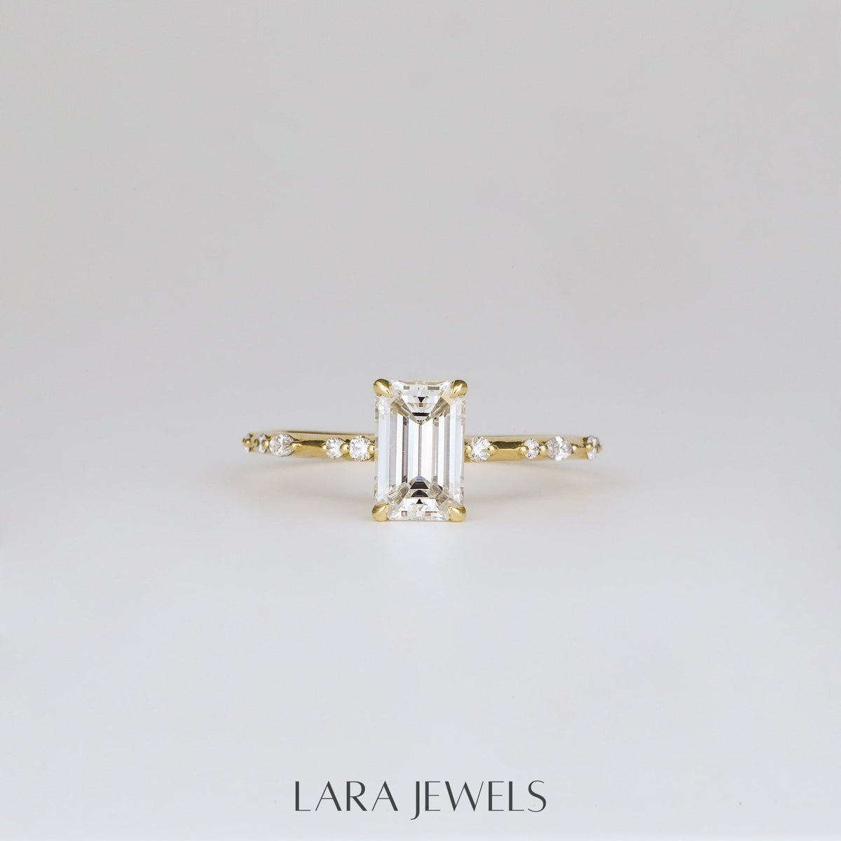 2.0 CT Emerald Lab Grown Diamond Dainty Engagement Ring- Specially Reserved for Bree