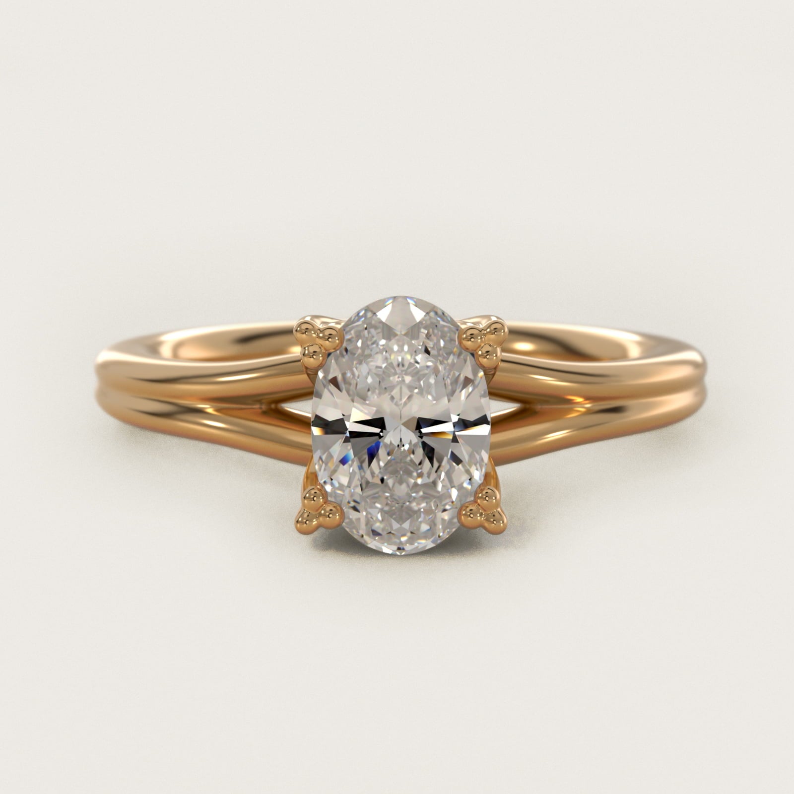 Woven Solitaire Engagement Ring In 18k Yellow Gold By James Allen - Oval Center