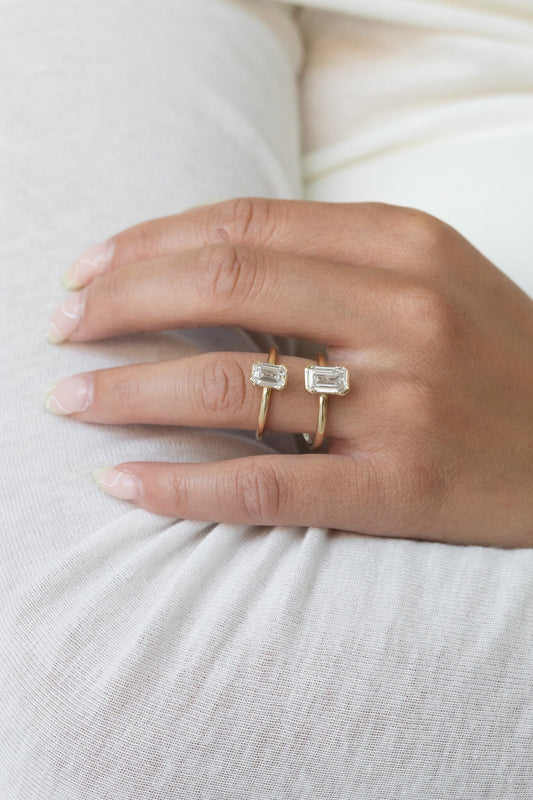 The Zadie Emerald Cut Solitaire